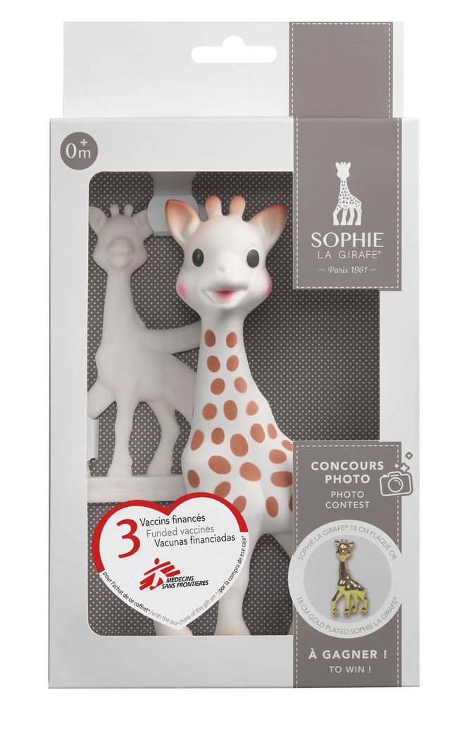 Set Girafa Sophie + inel dentitie, Ed. limitata - Sophie la Girafe