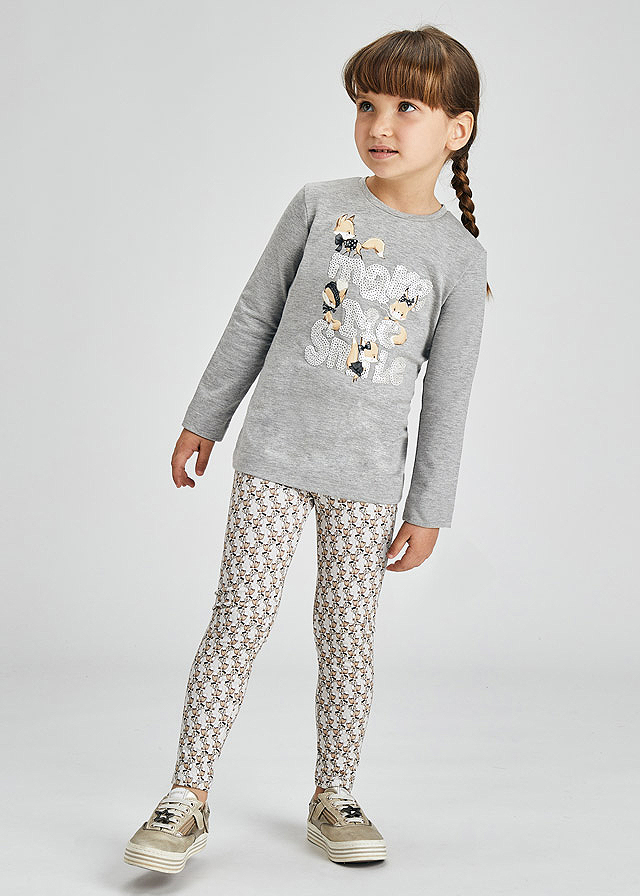 Set leggings imprimeu - ECOFRIENDS, fetita - Mayoral 5 ani, [4],bestfam.ro