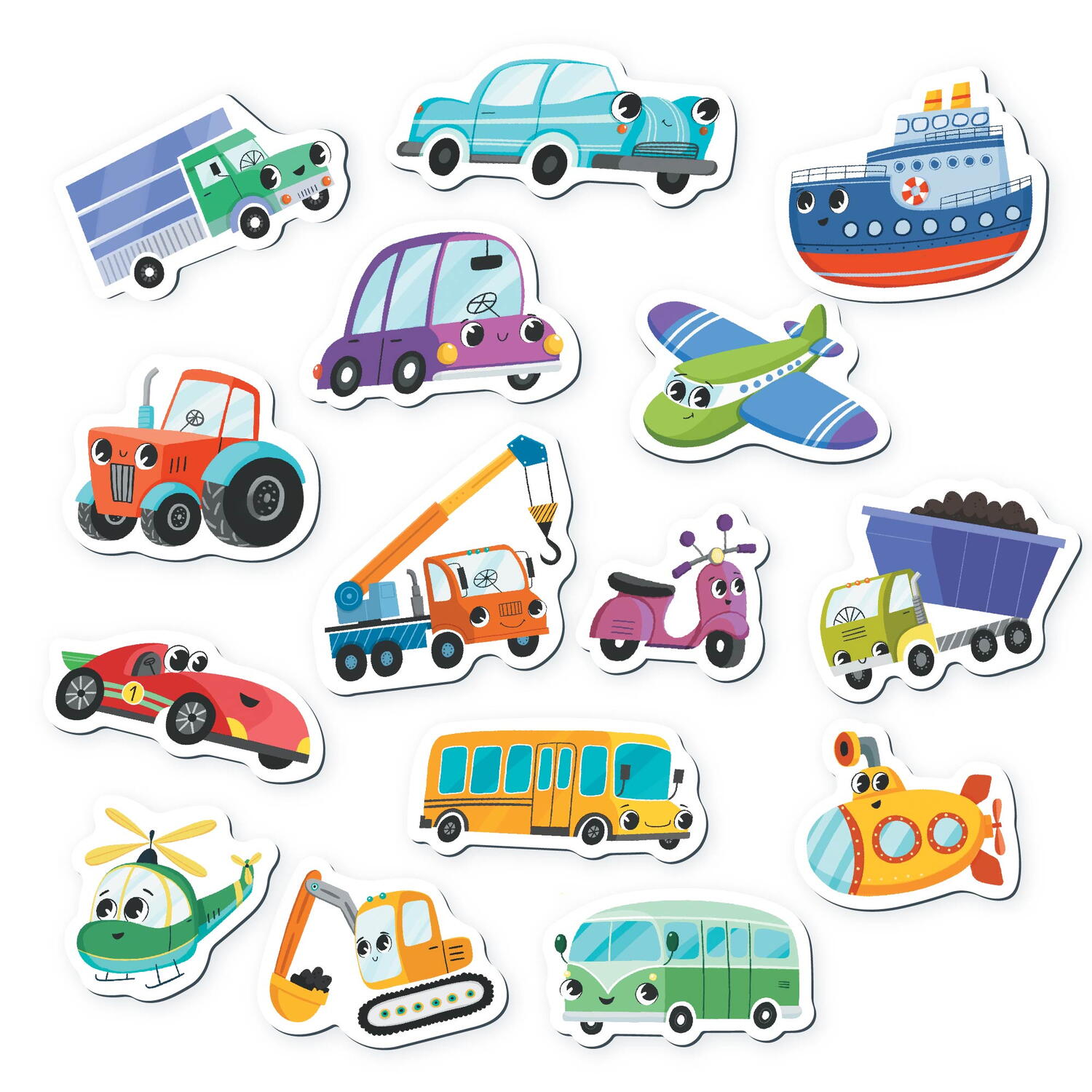 Set magneti - Mijloace de transport, [3],bestfam.ro