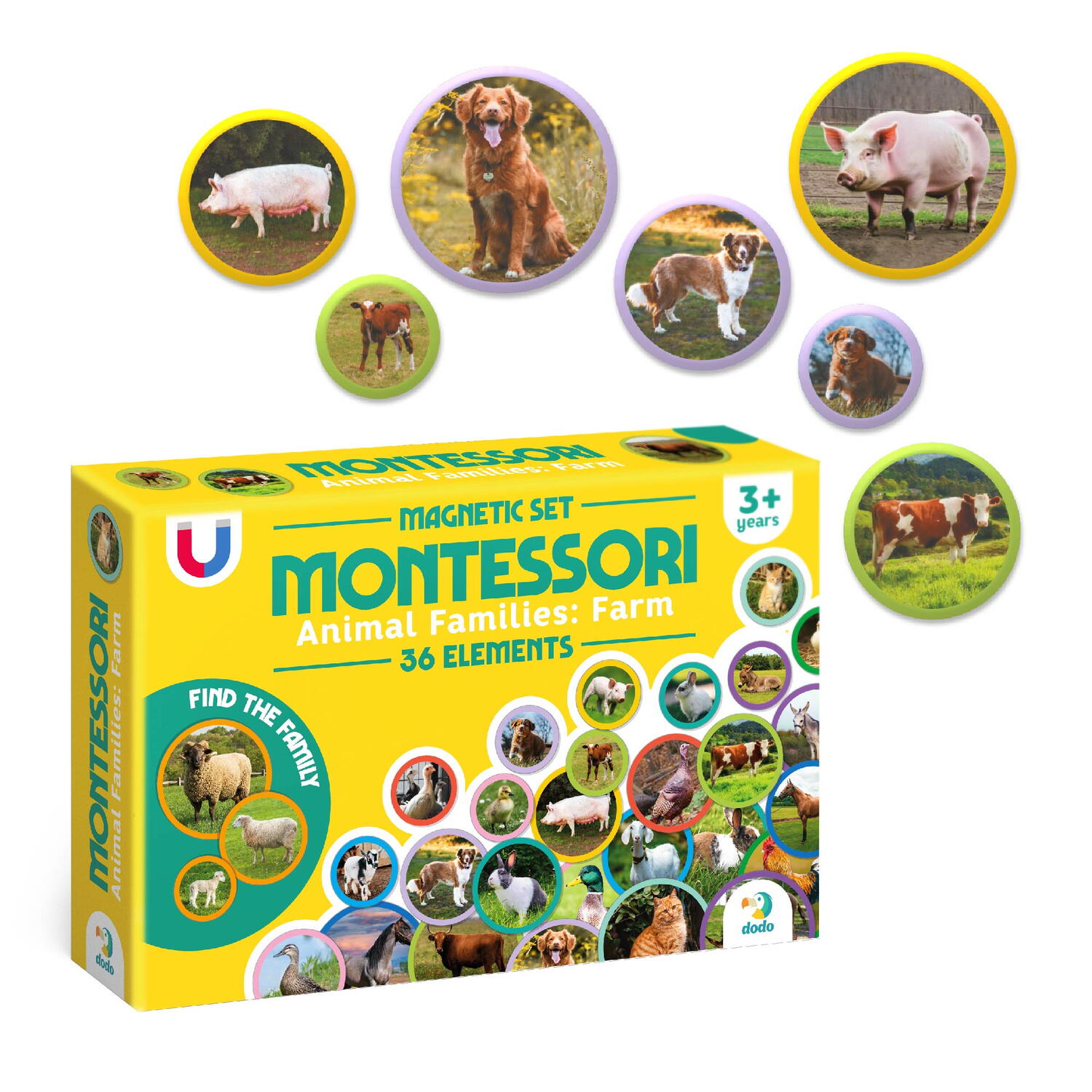 Set magneti Montessori - Animale de la ferma, [2],bestfam.ro