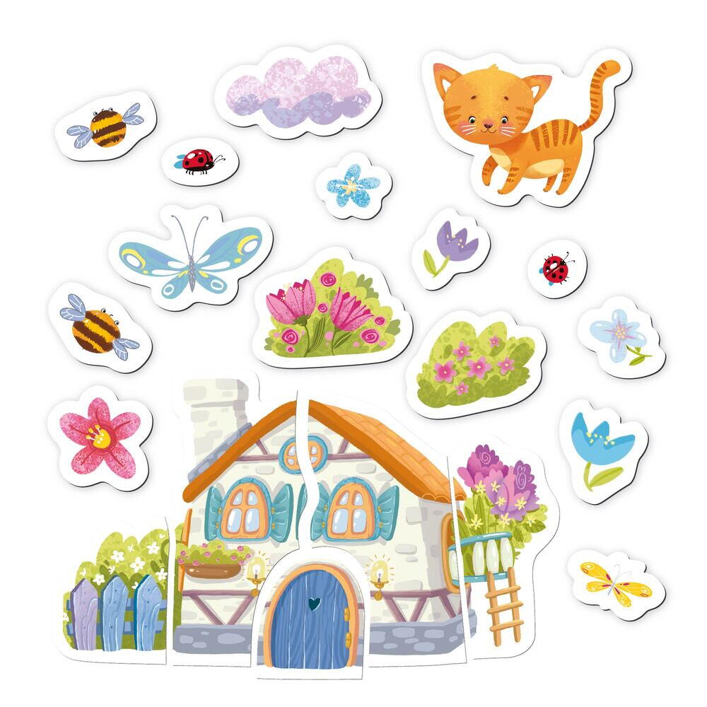 Set magnetic - Pisicuta si casuta viselor, [5],bestfam.ro