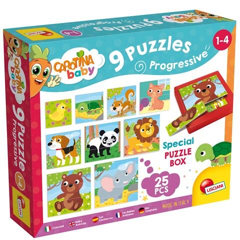 Set puzzle-uri progresive - Animalute