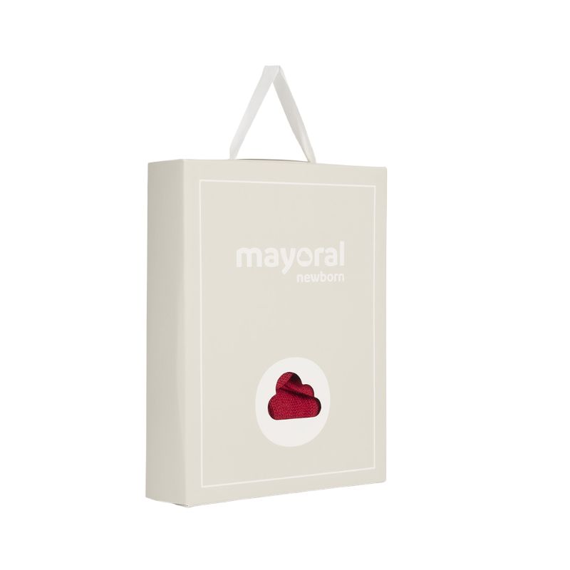 Set Rosu caciula cu fular si manusi  - Mayoral   12 luni, [6],bestfam.ro