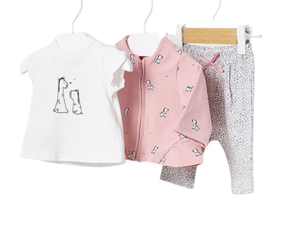 Set  trening 3 piese ECOFRIENDS - Zebra- Mayoral 6-9 luni