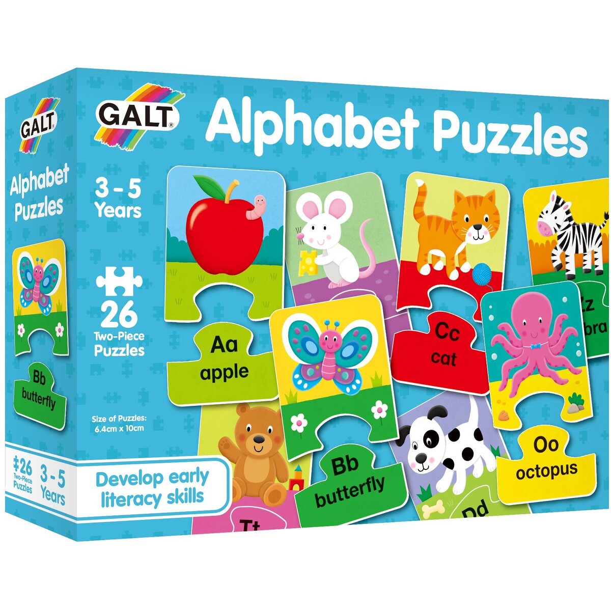 Set 26 de puzzle-uri Alphabet (2 piese)