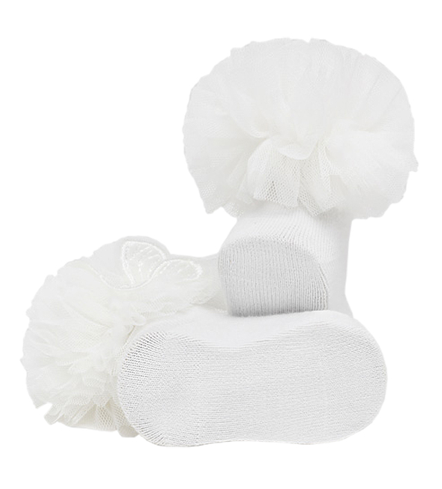 Sosete elegante si bentita  - Alb - Mayoral   18 luni, [4],bestfam.ro