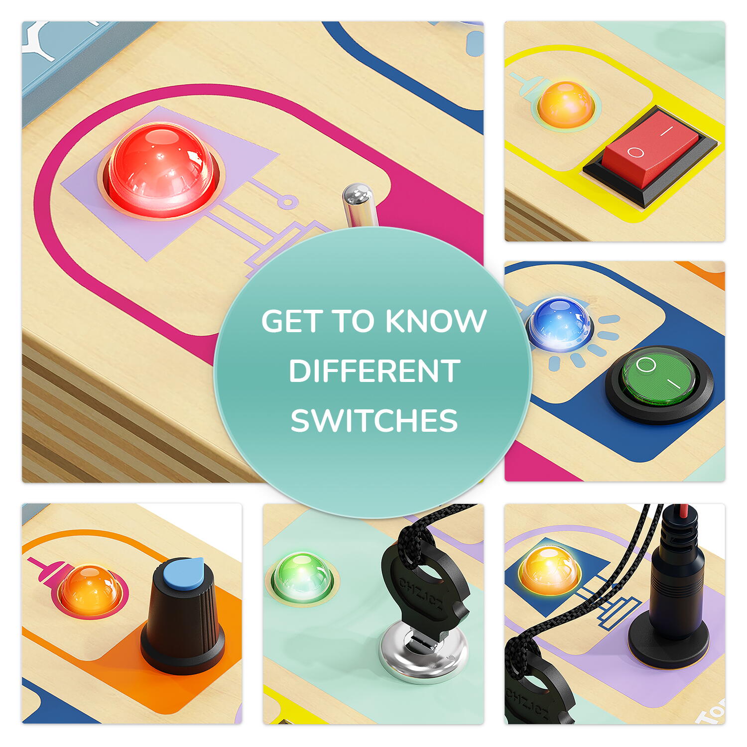 Tablita senzoriala - Micutul electrician, [9],bestfam.ro