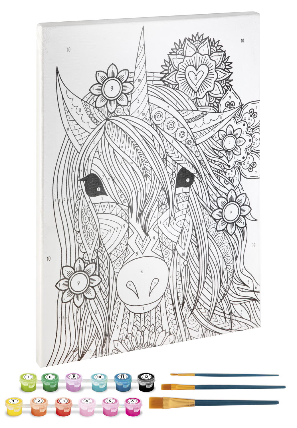 Tablou pictez pe numere - Unicorn, [2],bestfam.ro