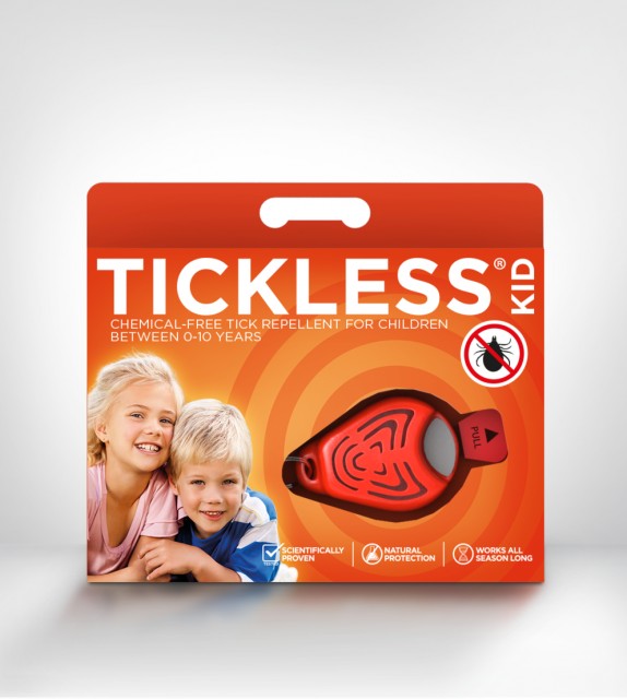 TICKLESS Kid Anti capuse - Repelent ultrasonic anticapuse pentru copii 3-10 ani - culoare: orange