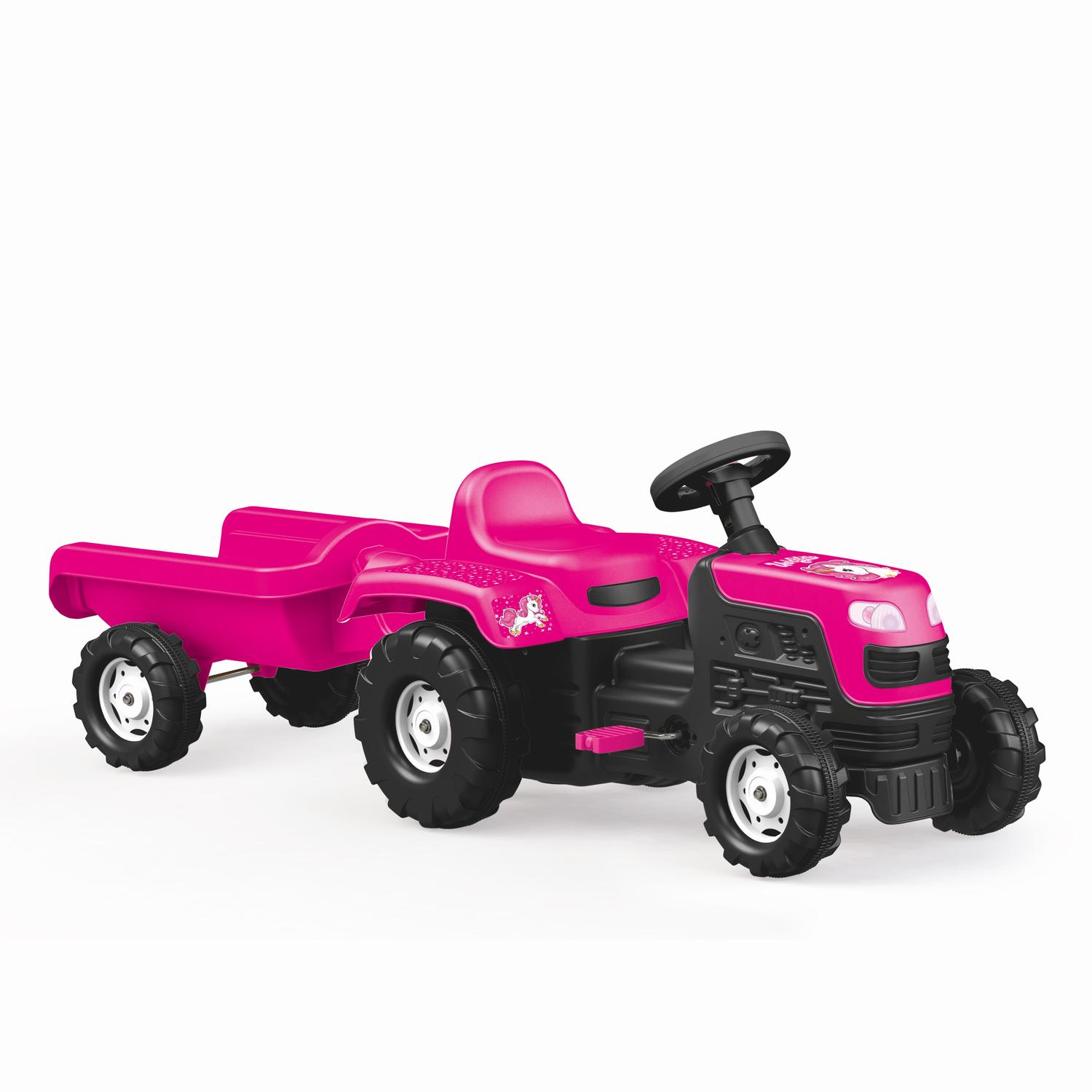 Tractor cu pedale si remorca - Unicorn, [2],bestfam.ro