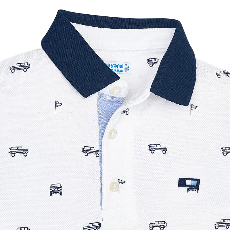 Tricou alb - Polo Masini - Mayoral 4 ani, [3],bestfam.ro