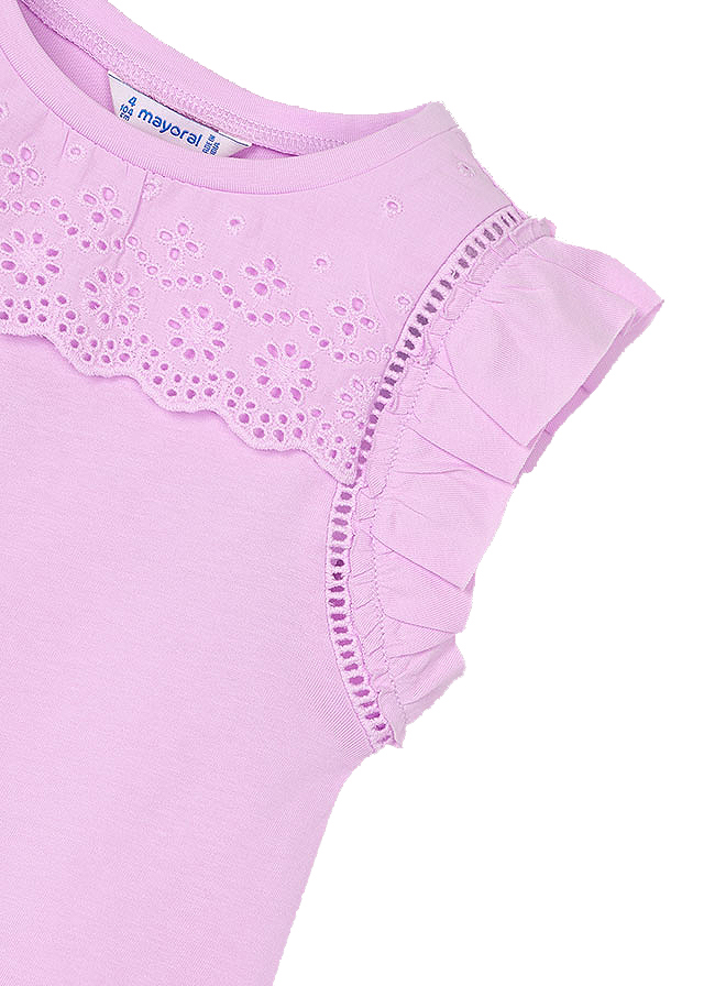 Tricou fara maneci cu perforatii si volane - mov - Mayoral 6 ani, [3],bestfam.ro