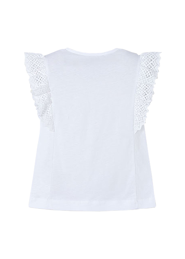 Tricou fara maneci cu volane - alb - Mayoral  9 ani, [3],bestfam.ro