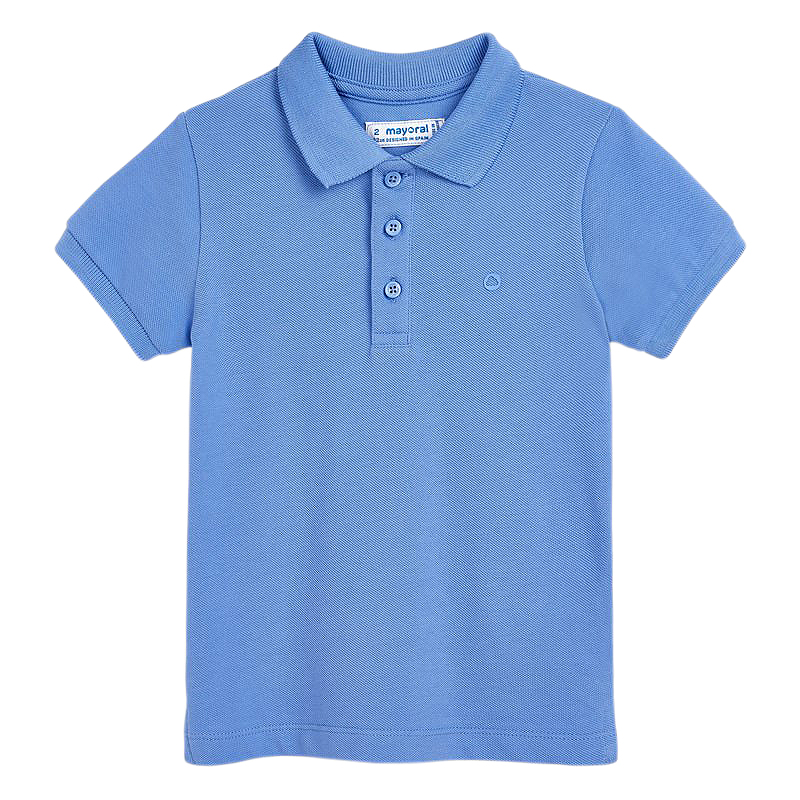 Tricou polo clasic cu maneca scurta - Bleu  - Mayoral 8 ani