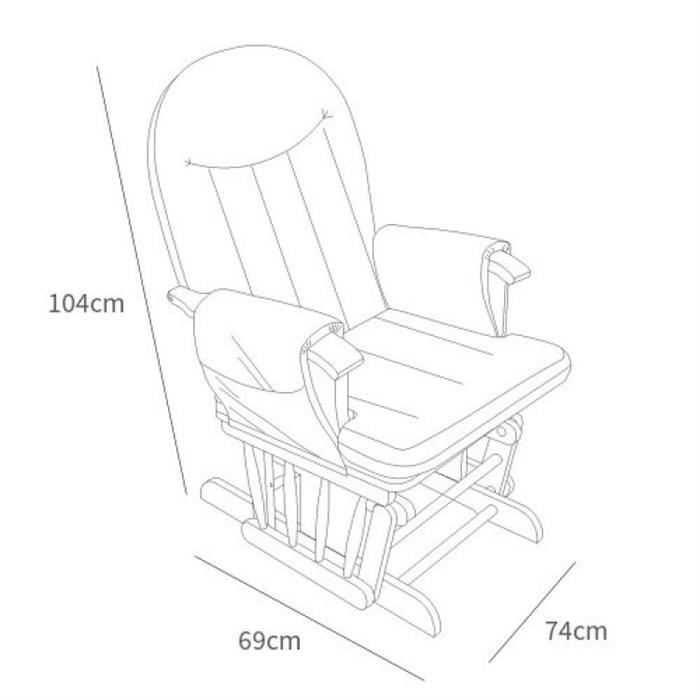 Fotoliu reglabil alaptare, cu suport pentru picioare - Gri - Tutti Bambini, [7],bestfam.ro