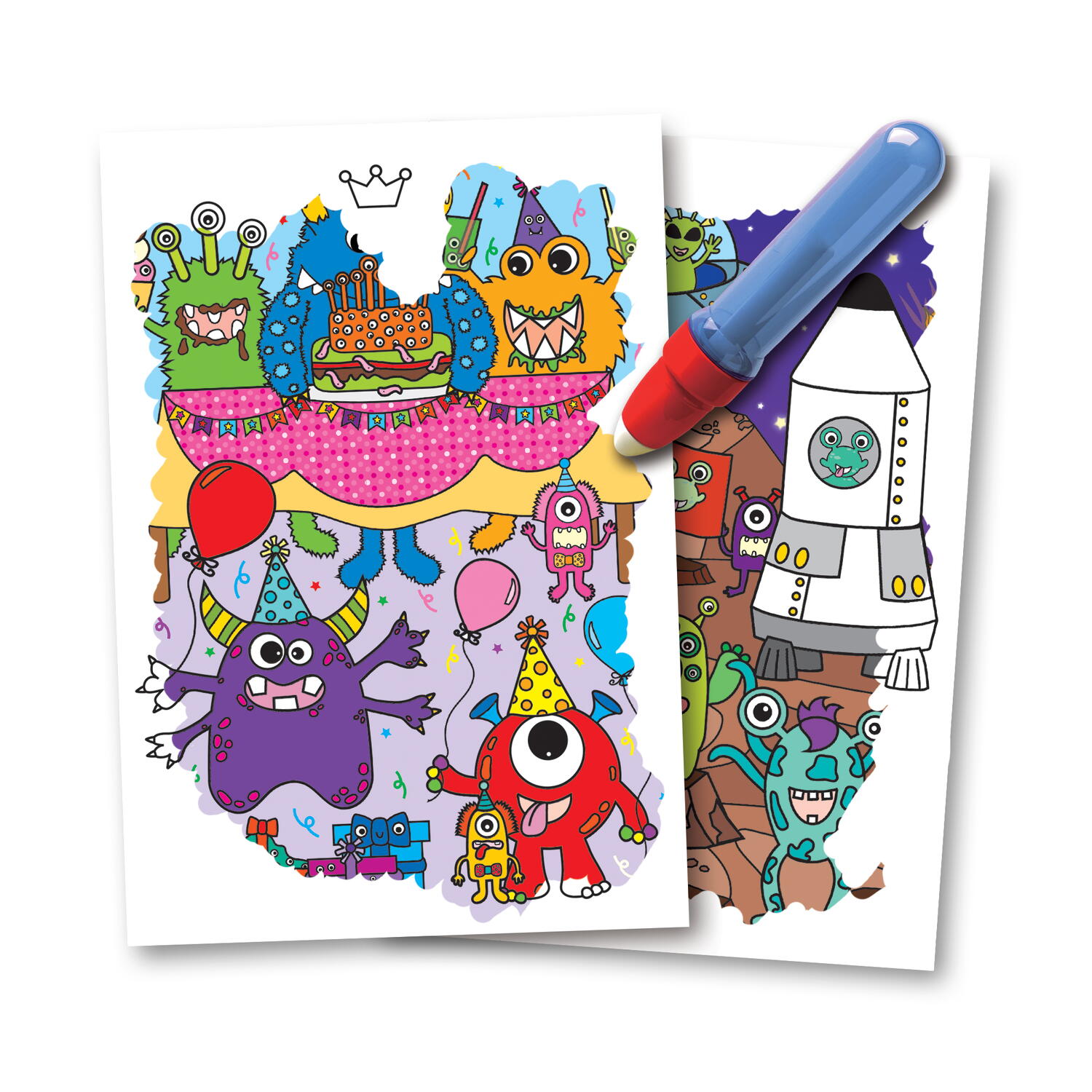 Water Magic: Carte de colorat Monstruleti si extraterestrii, [3],bestfam.ro