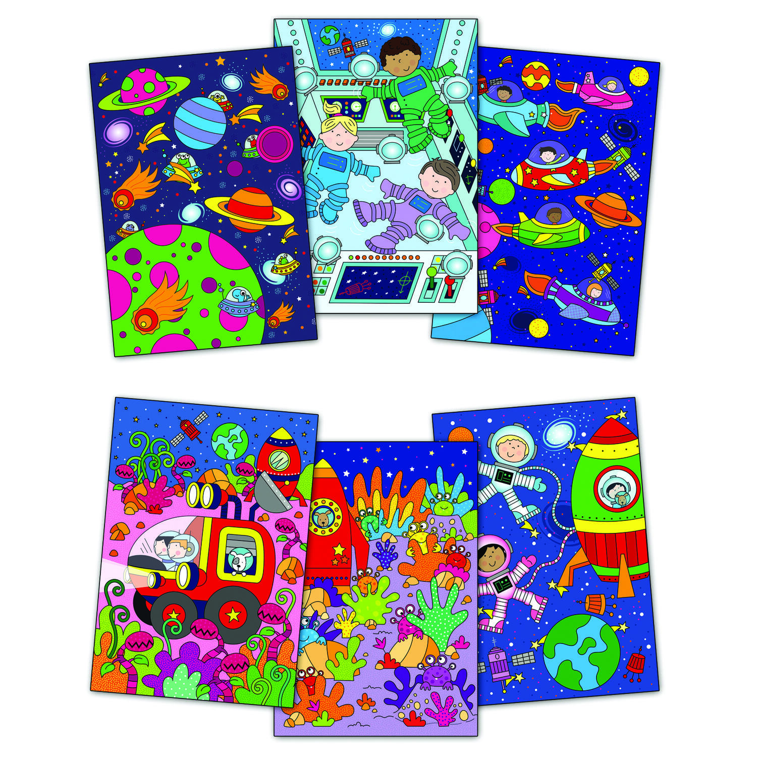 Water magic: Carte de colorat Spatiu, [2],bestfam.ro