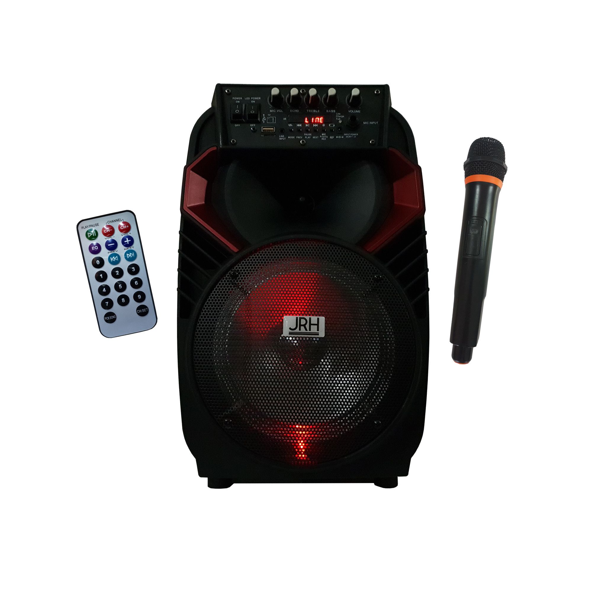 Boxa Cu Statie Activa Tip Troller Difuzor 8 Inch Microfon Wireless Telecomanda Bluetooth Ci