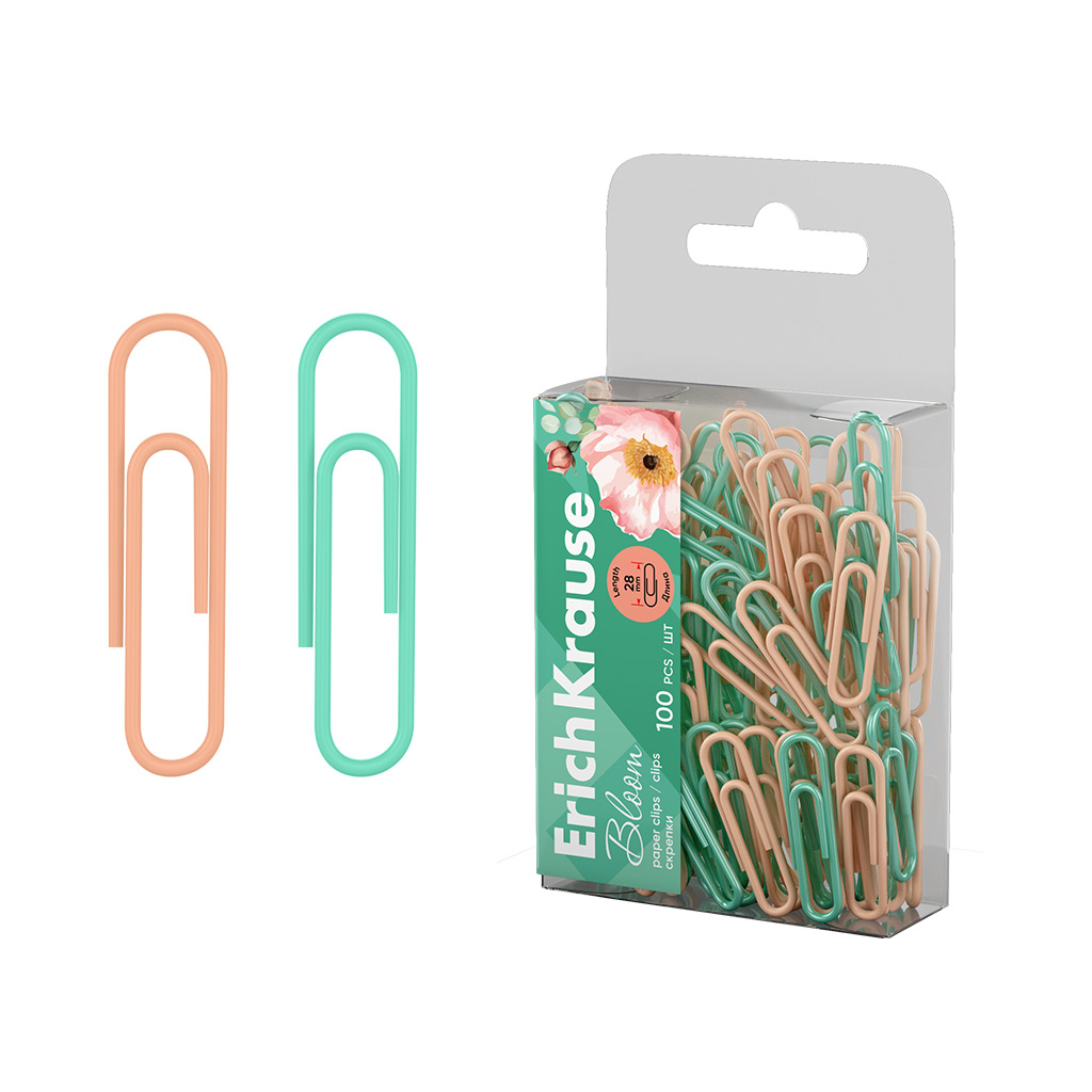 ErichKrause ErichKrause Agrafe 28mm pastel bloom vinyl ,erichkrause 62048 10/cutie , 200/bax