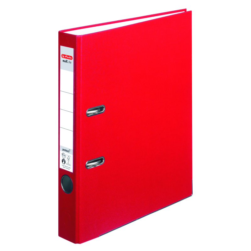 Biblioraft A4 5cm, PP, culoare roșu, Herlitz