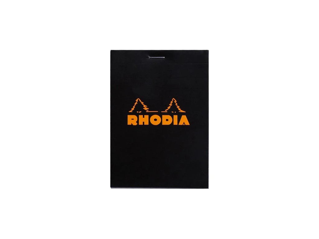 anvelope 135/80/12 Rhodia Blocnotes 8,5 x 12 cm, capsat, 80 file, n°12, rhodia basic, negru