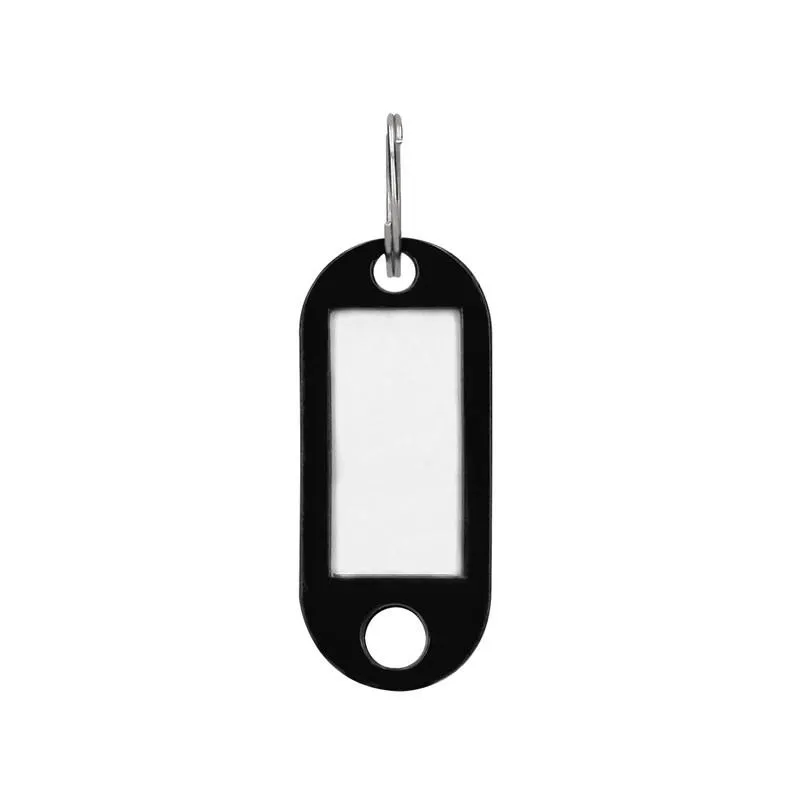 eticheta pret Q-Connect Breloc cu eticheta pentru chei q-connect, 50 x 22 mm, 100 bucati, negru