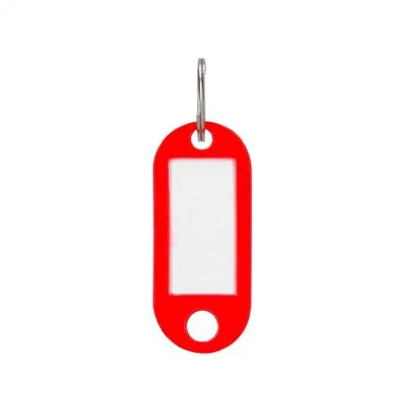 eticheta pret Q-Connect Breloc cu eticheta pentru chei q-connect, 50 x 22 mm, 100 bucati, rosu