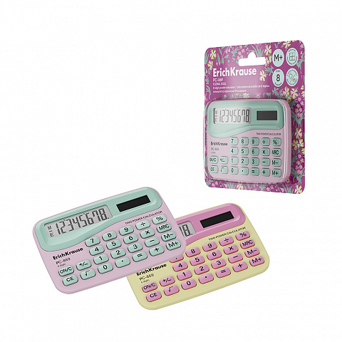 ErichKrause ErichKrause Calculator 8 digit erichkrause pc-869 floral soul, 80/bax