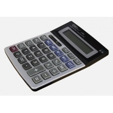 Calculator 12 dgt , 14.2*19.7 cm, front metalic si ecran rabatabil EVOffice 2385