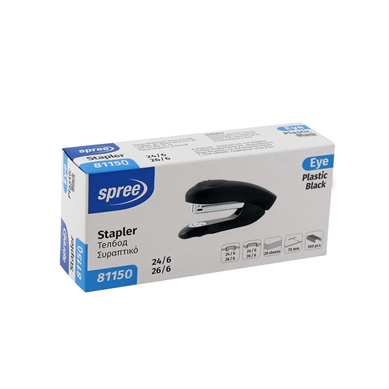 Spree Spree Capsator 24/6, spree plastic 25 coli 12/cutie rosu