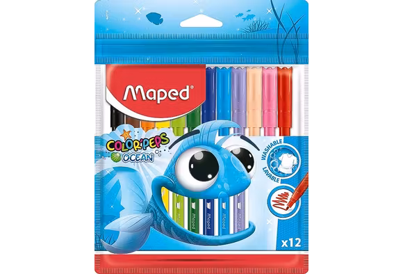 Maped Maped Carioca 12 culori maped ocean , 12/cutie