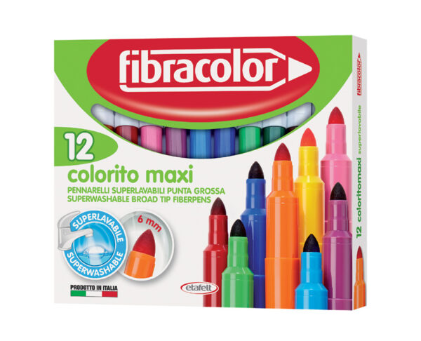 Fibracolor Fibracolor Carioca fibracolor colorito maxi, 12 culori