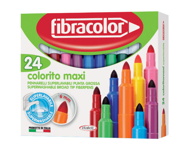 Fibracolor Fibracolor Carioca fibracolor colorito maxi, 24 culori
