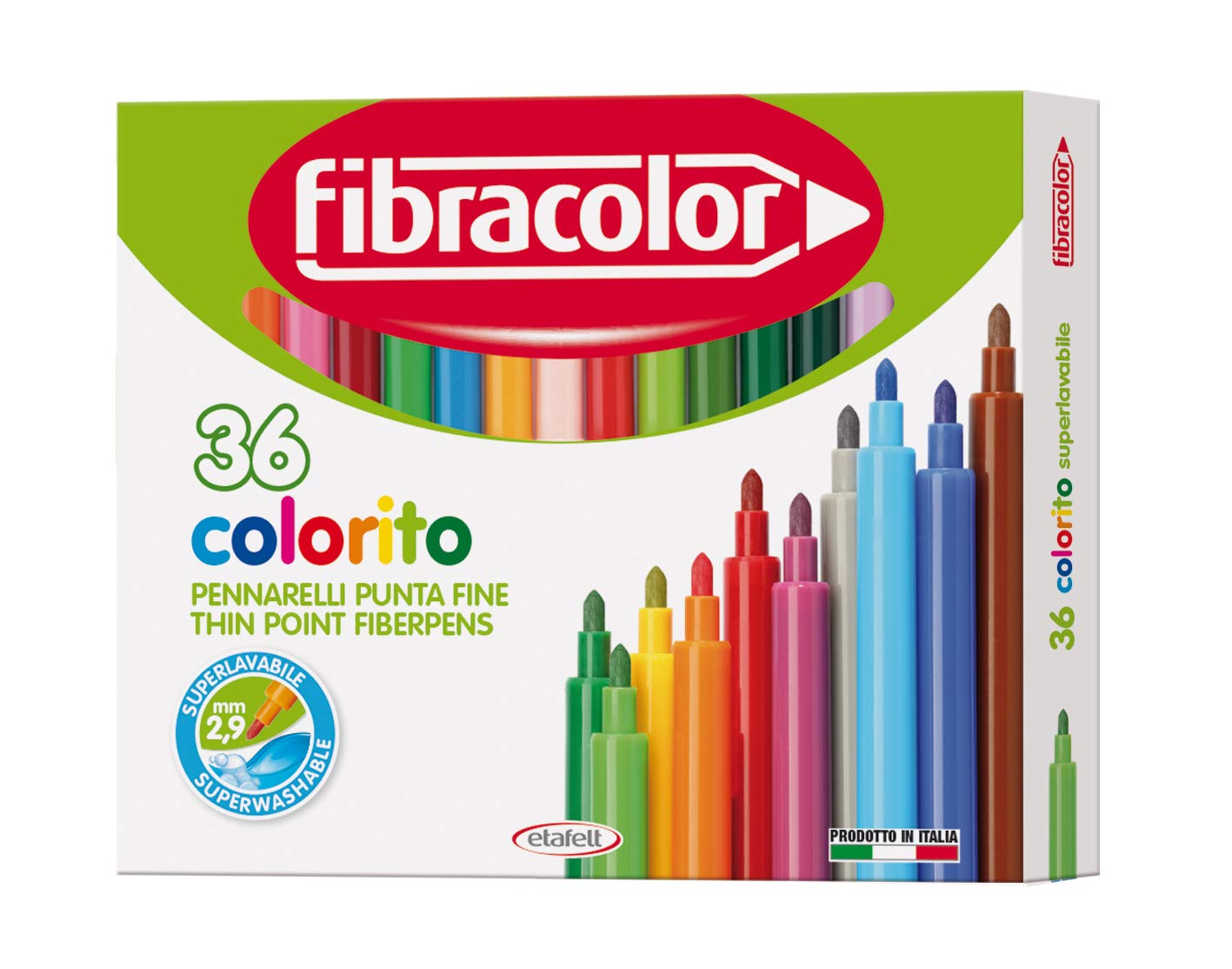 Fibracolor Fibracolor Carioca fibracolor colorito punta fine 36 culori