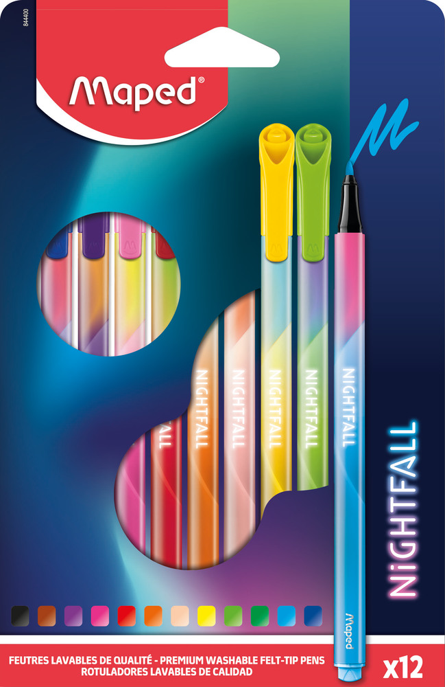 Maped Maped Carioca maped nightfall, 24 culori