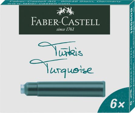 CARTUSE CERNEALA MICI TURCOAZ 6 BUC/CUTIE FABER-CASTELL
