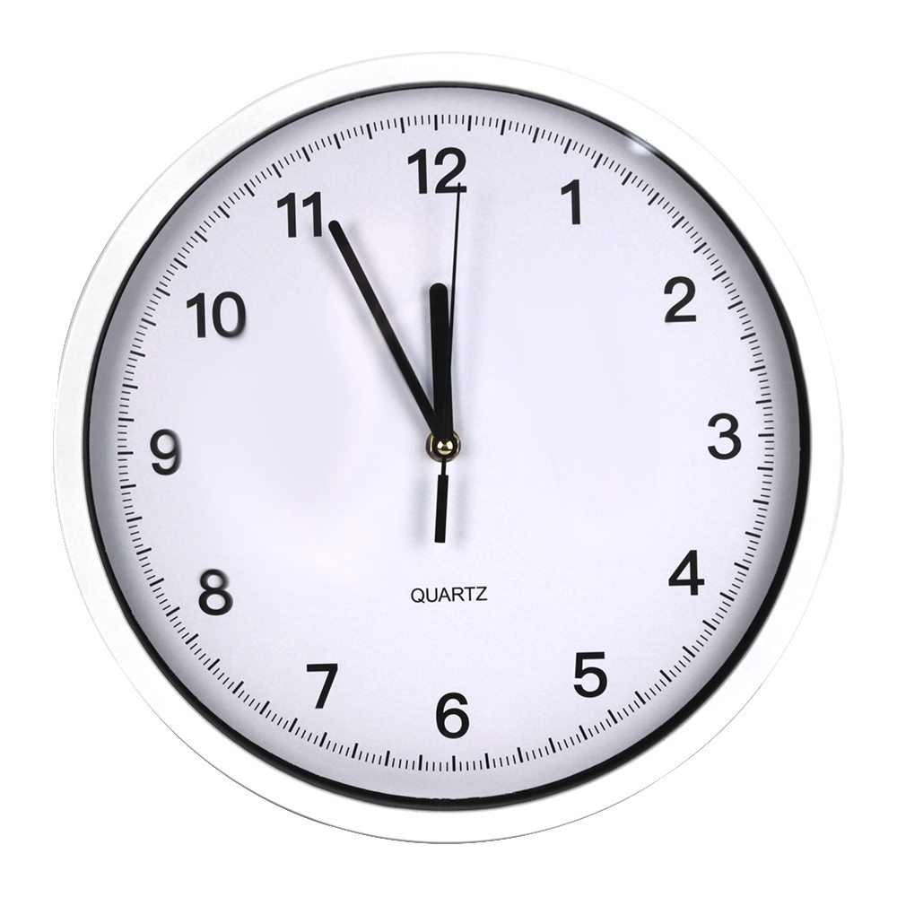 ceas de perete NO Brand Ceas de perete , rama din plastic diametru 30 cm - alb