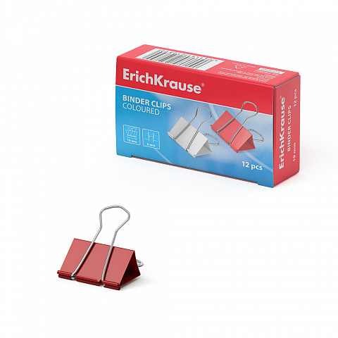 ErichKrause ErichKrause Clips metal 19 mm culori asortate erichkrause 12/cutie, 300/bax