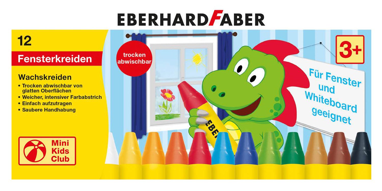 CREIOANE CERATE PENTRU STICLA 12 CULORI EBERHARD FABER