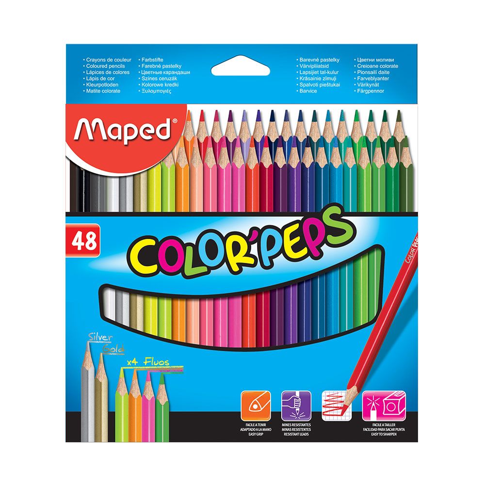 Maped Maped Creioane colorate star maped color'peps 48 culori