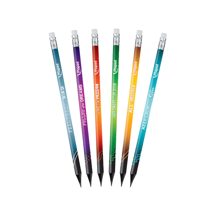 Maped Maped Creion grafit cu guma maped black peps energy hb