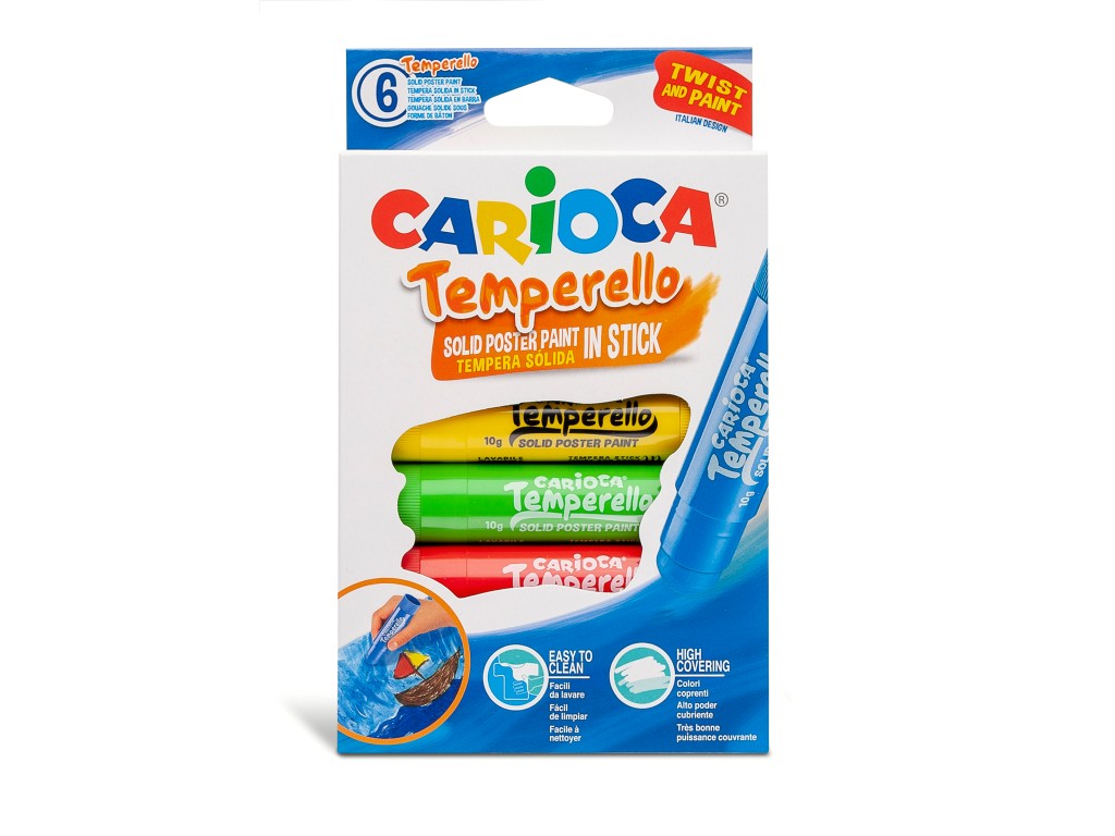 CRT Birotica Carioca Creion-tempera temperello carioca 6/set