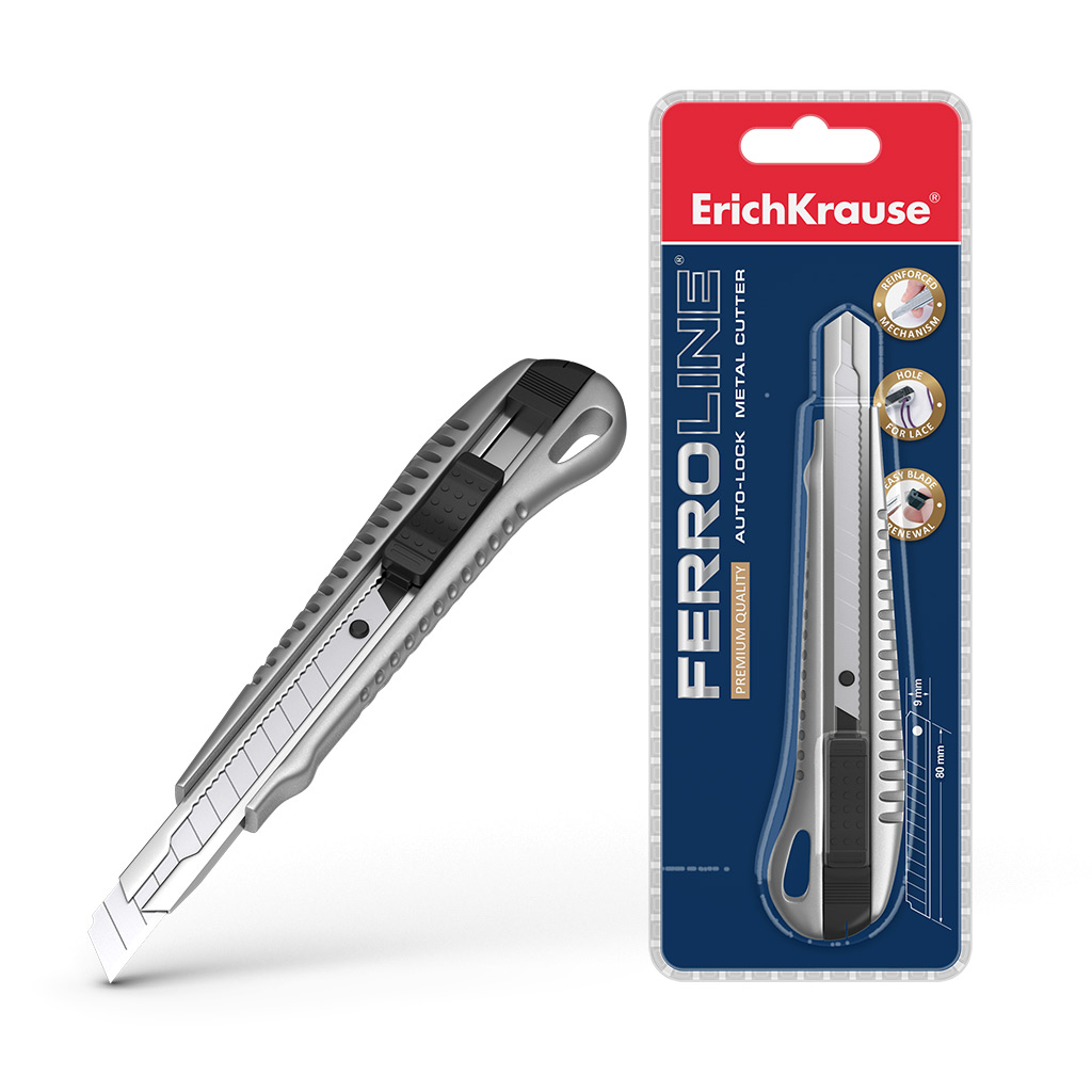 ErichKrause ErichKrause Cutter 9mm auto-lock , erichkrause mic 24/set , 144/bax