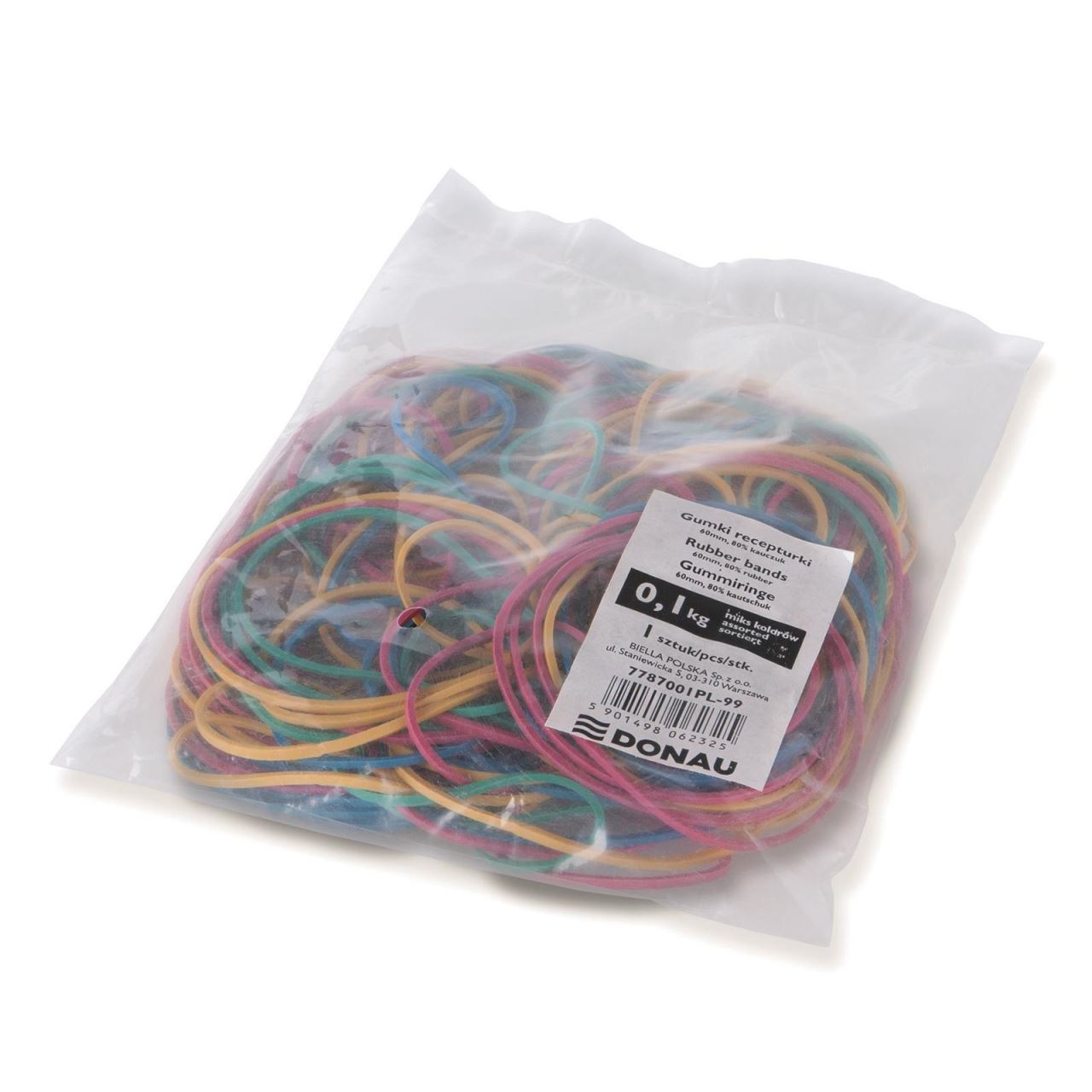 benzi elastice exercitii Donau Elastice pentru bani donau 60mm 1,5x1,5mm 80%cauciuc 100gr color