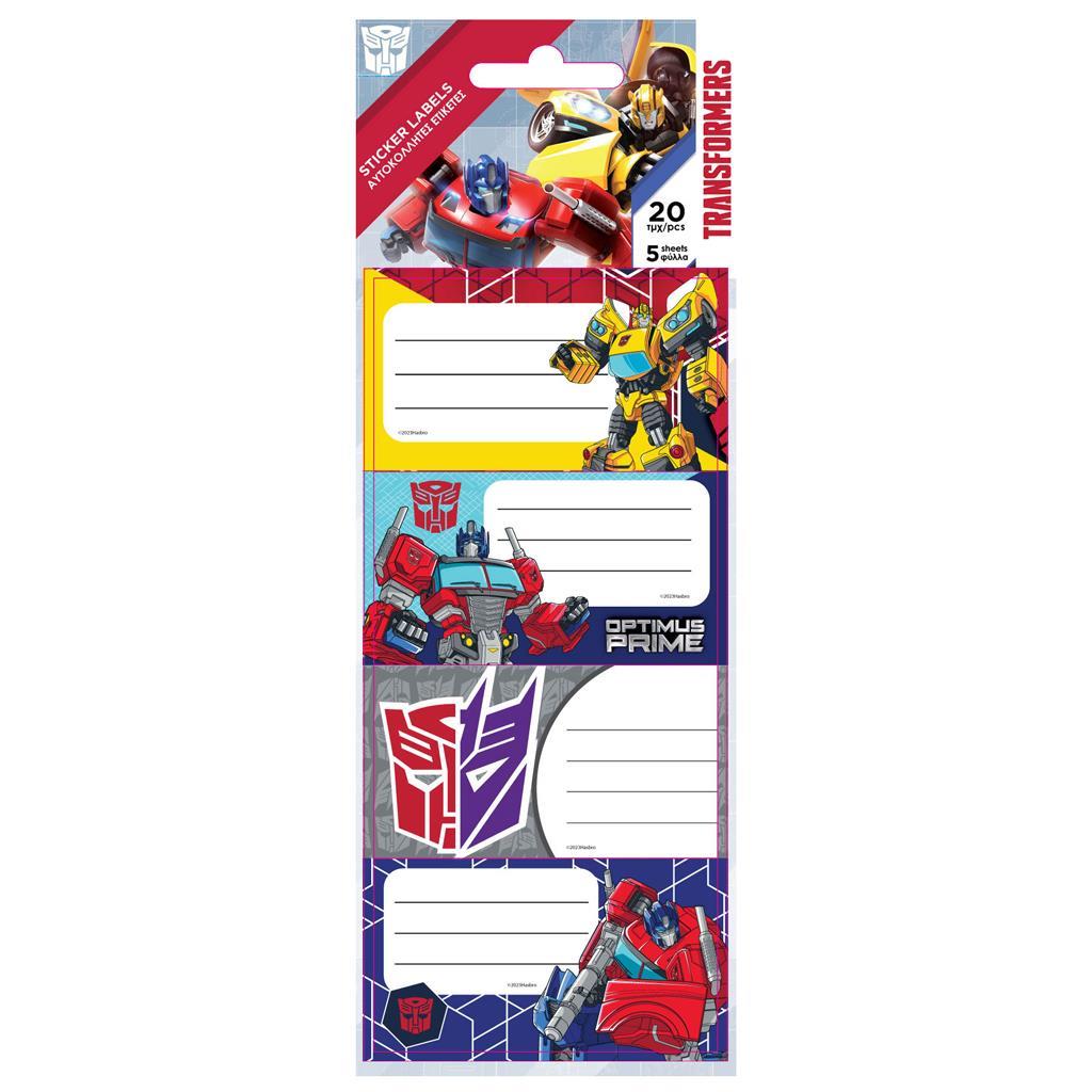 ETICHETE SCOLARE TRANSFORMERS 20BUC/SET