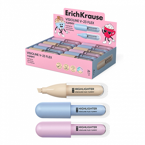 ErichKrause ErichKrause Evidentiator erichkrause visioline v-23 flex yummy cu varf de pensula