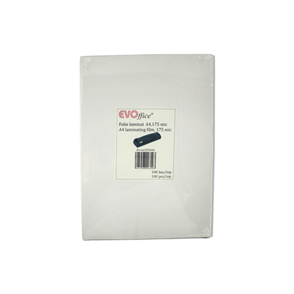 Folie laminat A4 175 microni 100 coli/top EVOffice