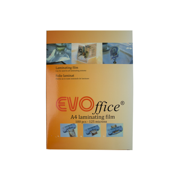 Folie laminat A4 (216*303 mm)125 microni 100 coli/top EVOffice