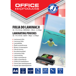 Folie pentru laminare,    A6  80 microni 100buc/top Office Products