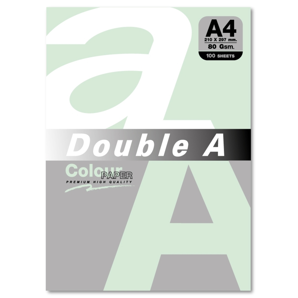 Double A Hartie color pentru copiator  a4,  80g/mp, 100coli/top, double a - pastel lagoon